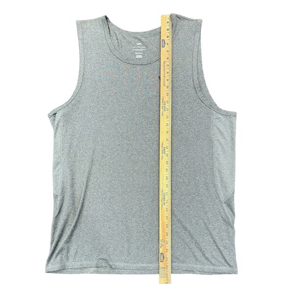 RVCA VA Men’s Tank Top XXL Gray Sleeveless Athletic Performance Shirt - Picture 7 of 8